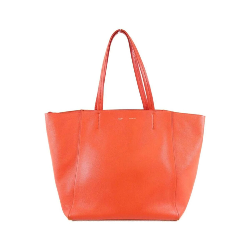 Celine Cabas Phantom Bag Orange Red